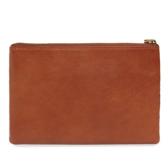 MADEWELL Leather Pouch Clutch in Printed CALFHAIR LEATHER, BRAND NEW! - Picture 3 of 3